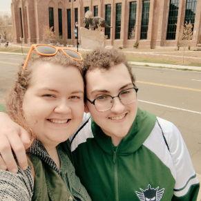 Our first ever photo together.