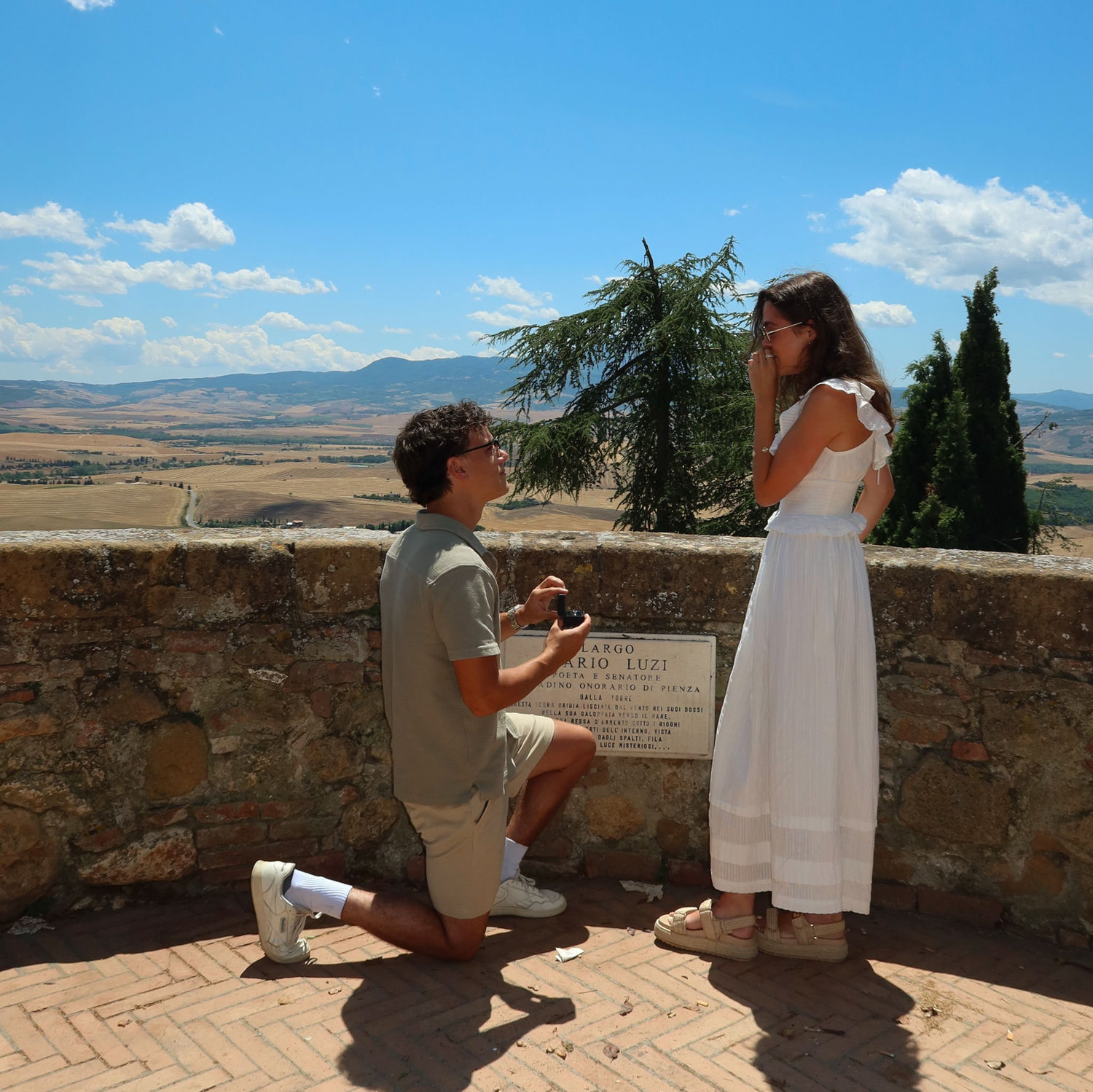 July 7th - Engagement on Via Del'Amore in Tuscany (the path of love!!)
