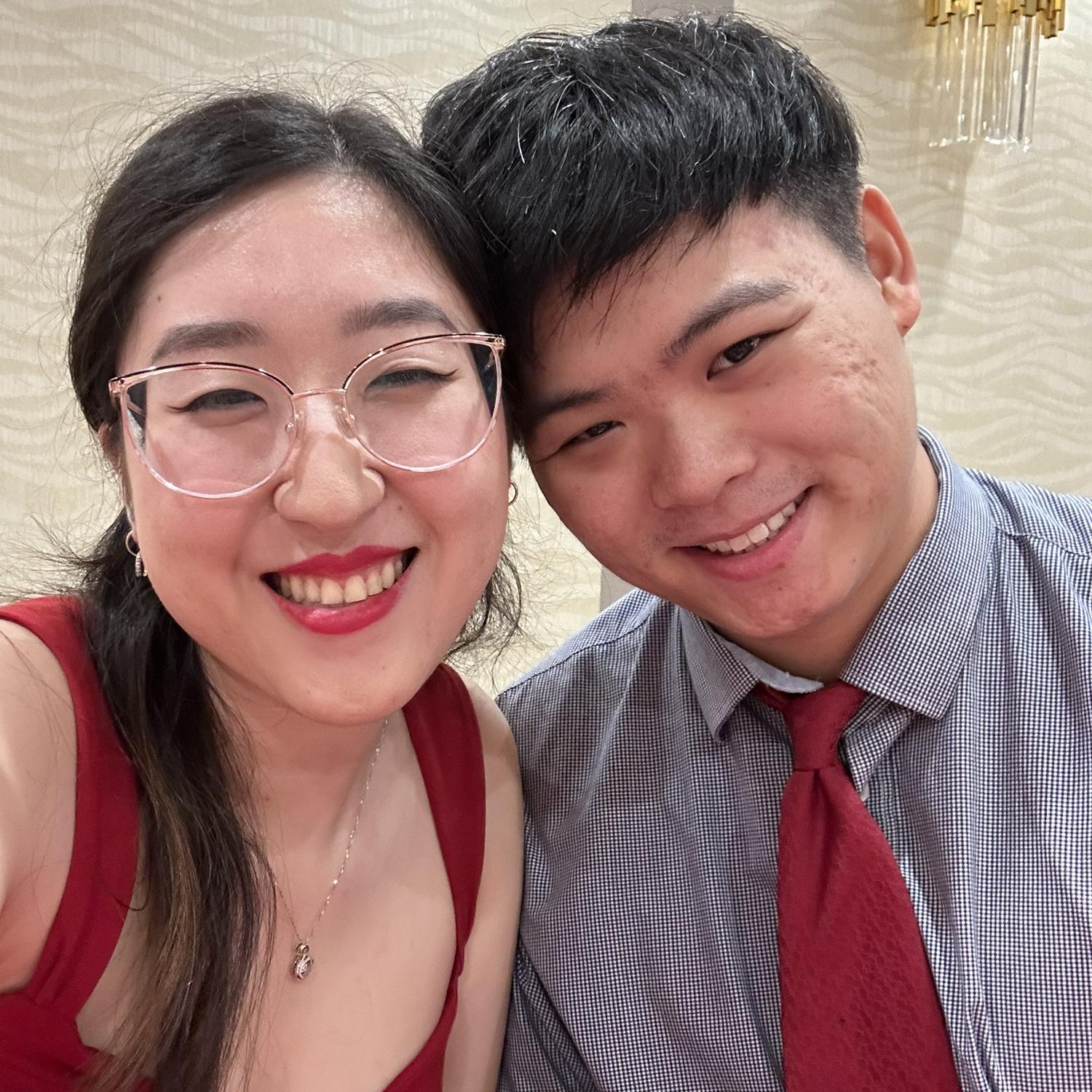 Celebrating our union a bit early for Kin’s relatives from Hong Kong