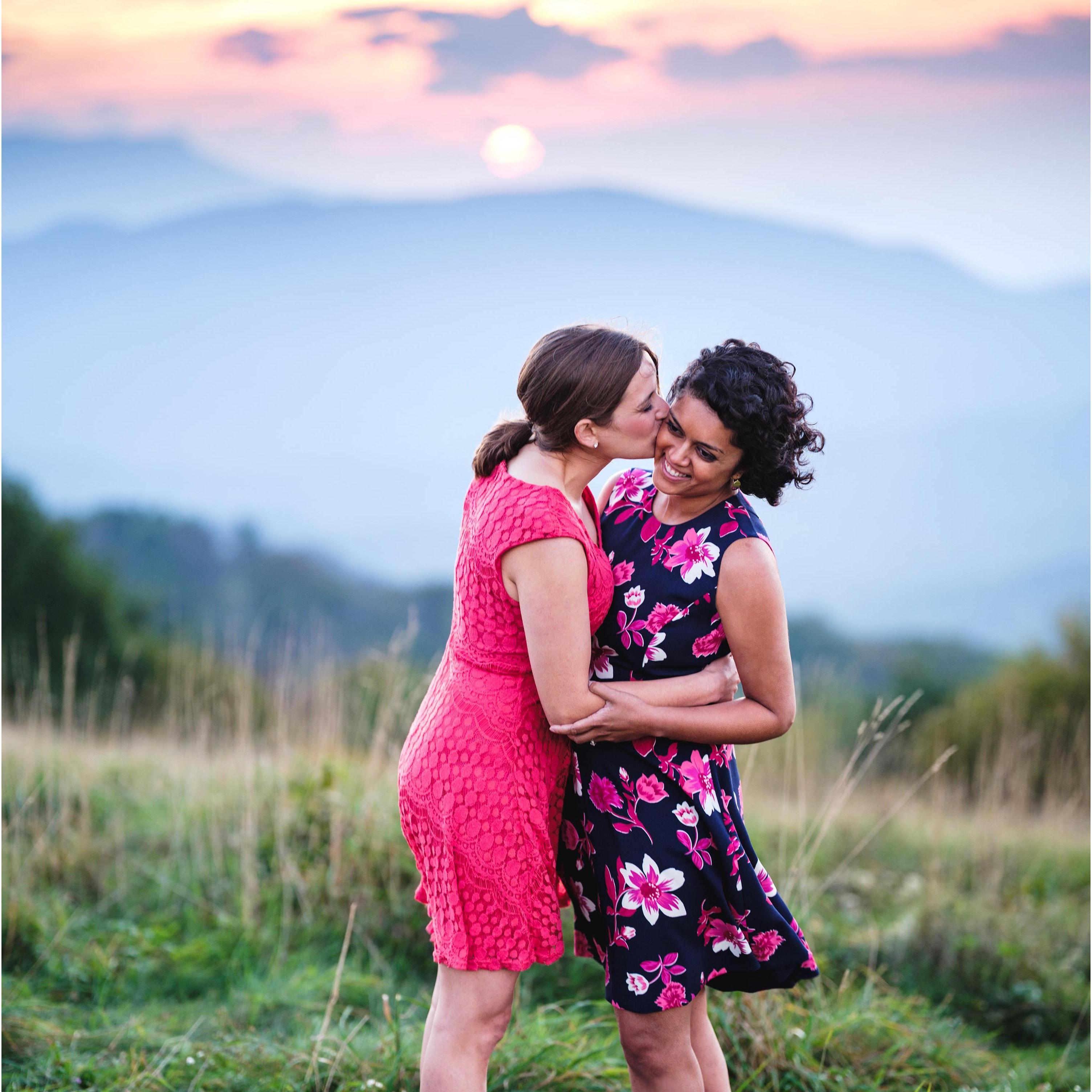 Engagement Shoot at Max Patch, NC.