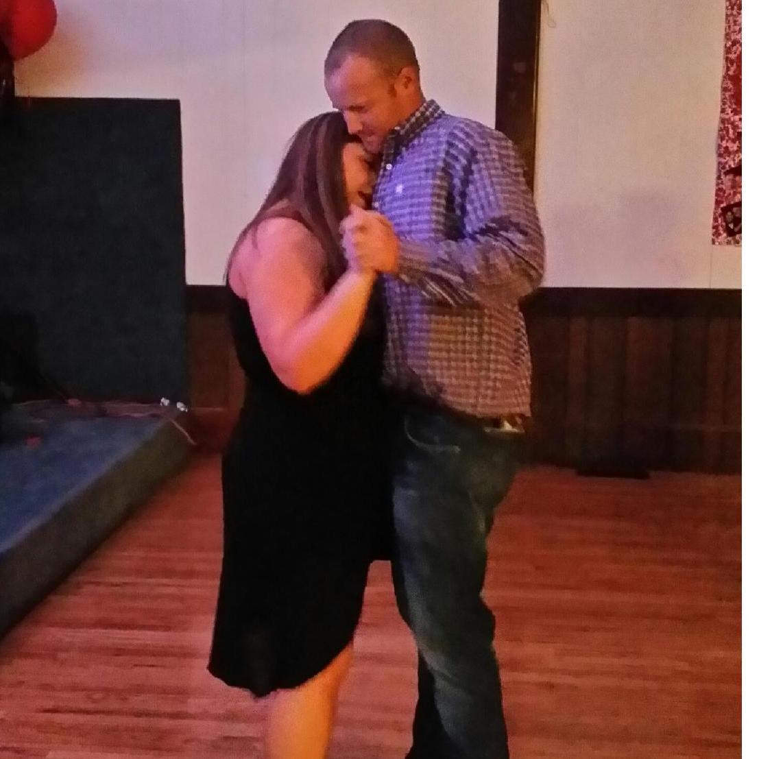 Dancing to God Gave Me You at Cally's parents 40th Anniversary Party