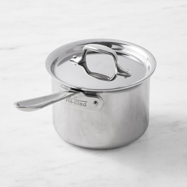 All-Clad D3® Tri-Ply Stainless-Steel Saucepan, 2-Qt.