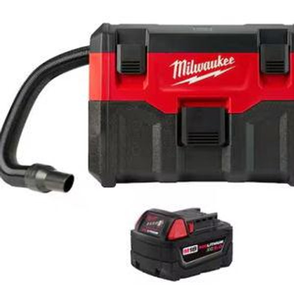 M18 18-Volt 2 Gal. Lithium-Ion Cordless Wet/Dry Vacuum with 5.0 Ah Lithium-Ion XC Extended Capacity Battery Pack