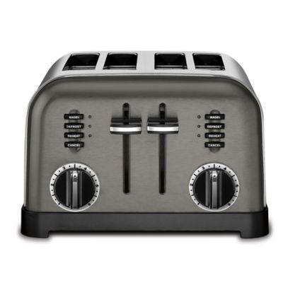 Cuisinart® 4-Slice Toaster in Black Stainless Steel