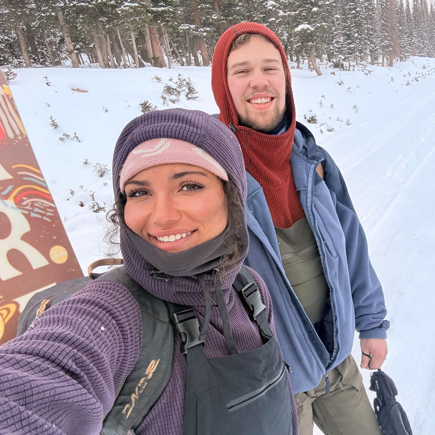 Looking for our Christmas tree for our second Christmas together!