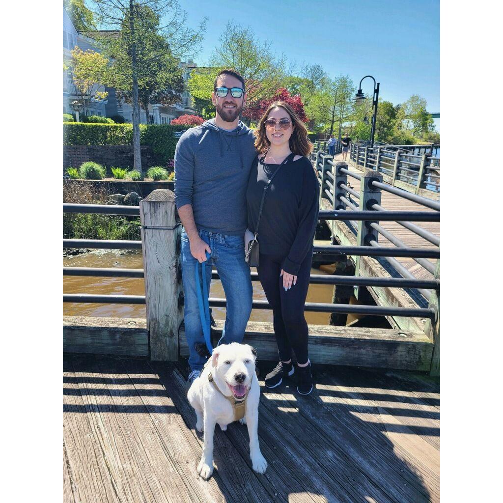 Wilmington boardwalk with the most loveable boy