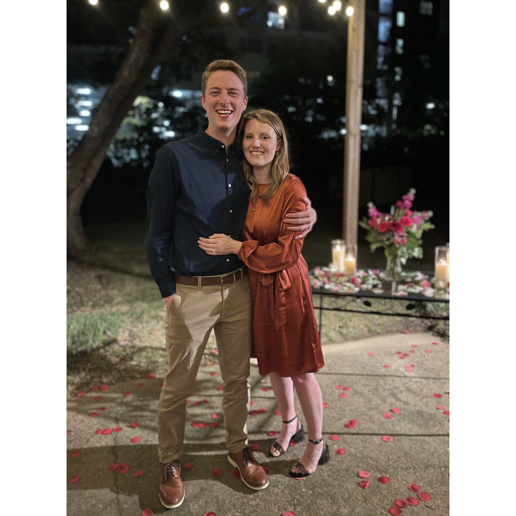 He asked "Will you marry me?" I said, "Yes, absolutely." It was the easiest decision I've ever made.