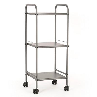 3 Shelf Utility Storage Cart Gray - Room Essentials