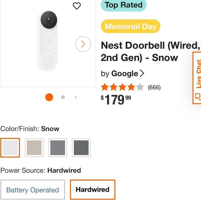 Nest Doorbell (hardwired)