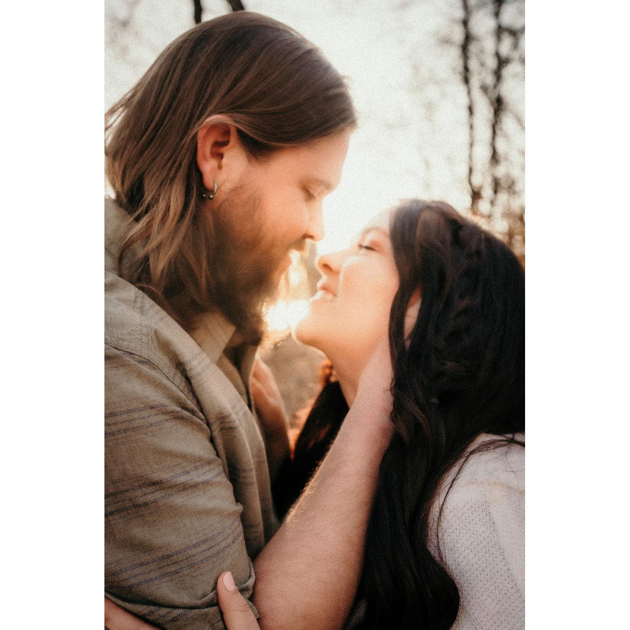 Our engagement photos were our first professional photos taken together. Our photographer said "you can tell just how much you two love each other."