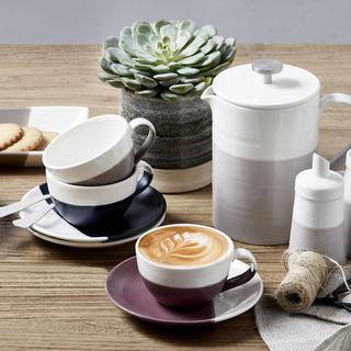 Coffee Studio Flat White Cup and Saucer, Set of 4