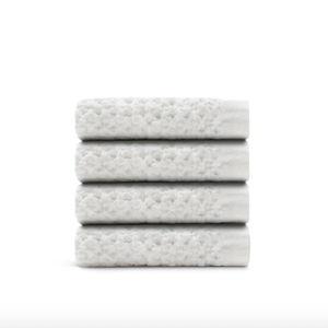 Supima® Waffle Face Towels in color "WHITE" | Onsen®