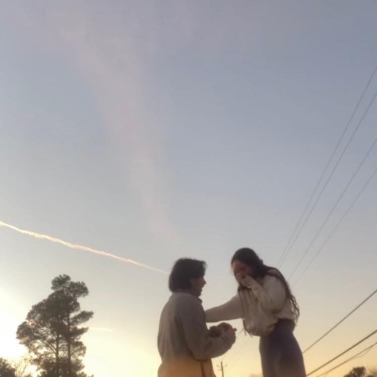 The moment we got engaged!
