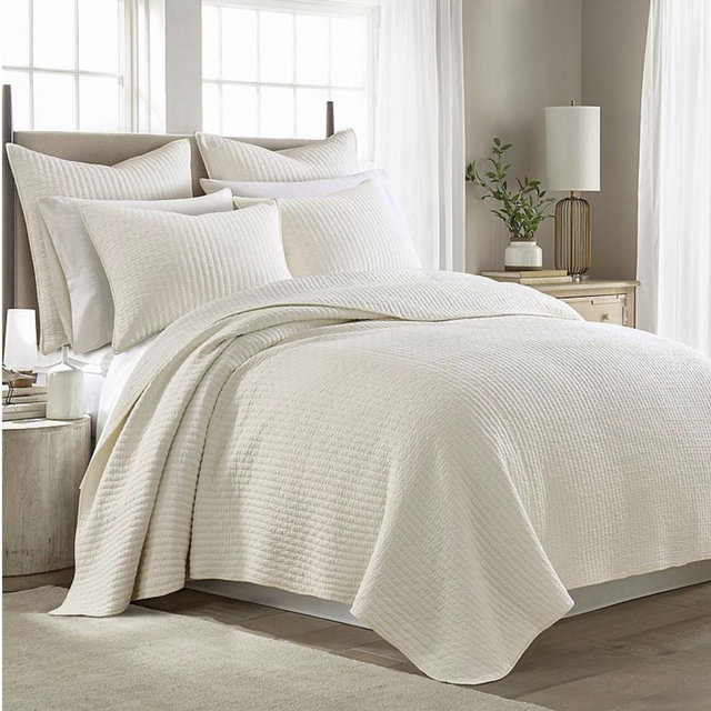 Levtex Home Cross Stitch Quilt Set - Cream, KING