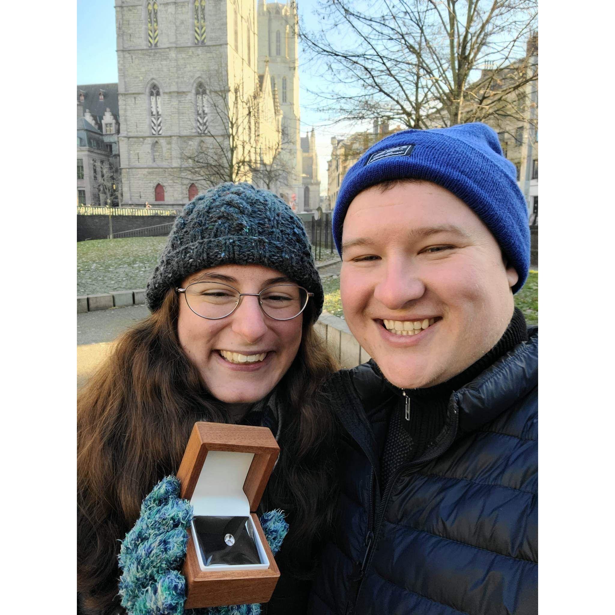 Just second after Autumn said "Yes!" in Belgium, December 15, 2022