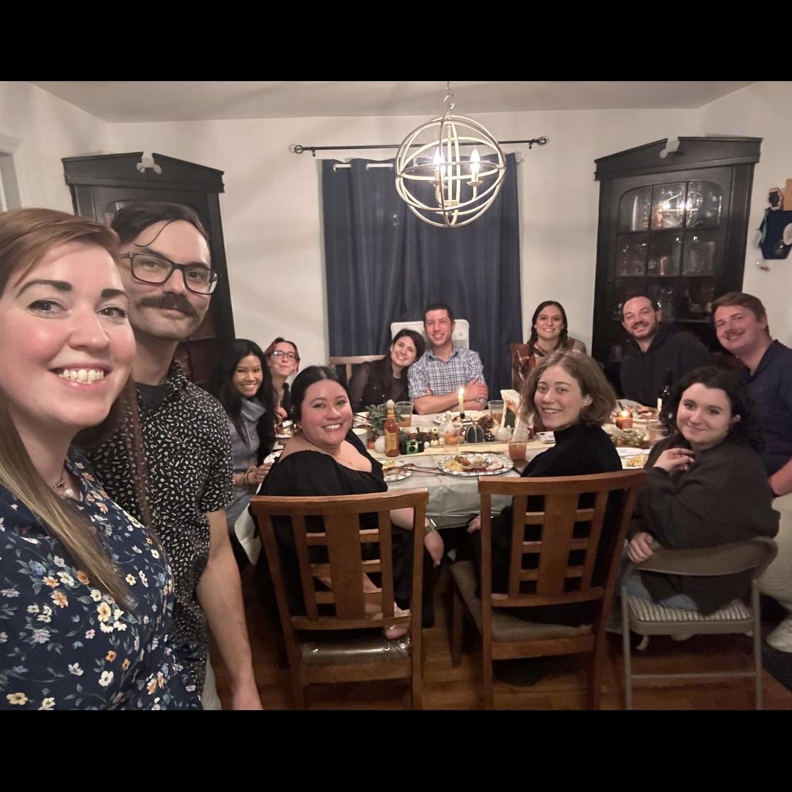 Continuing Steve's tradition of hosting Friendsgiving, with a little added bonus of proposing! 23rd November, 2024