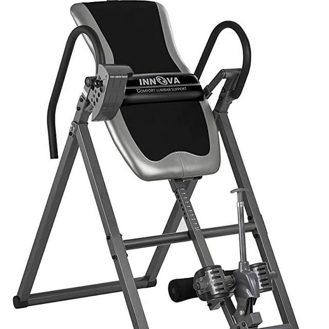 Innova Inversion Table with Adjustable Headrest, Reversible Ankle Holders, and 300 lbs Weight Capacity