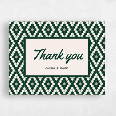Dark Forest, Green Wedding Thank You - Metropol Landscape