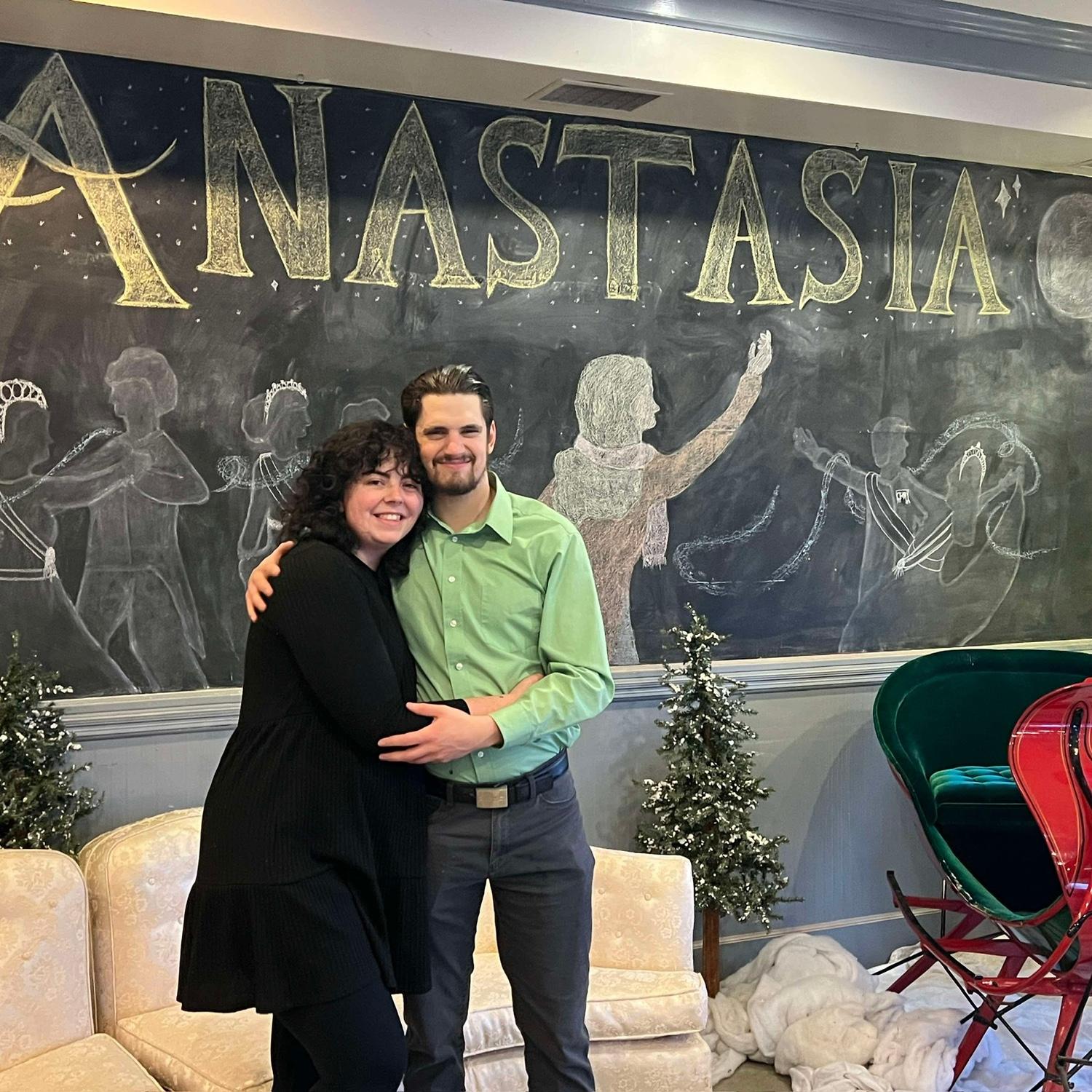 We love the theater! Here we are at the musical “Anastasia” where Andrew played the antagonist Gleb and understudied the romantic lead, Dmitri.