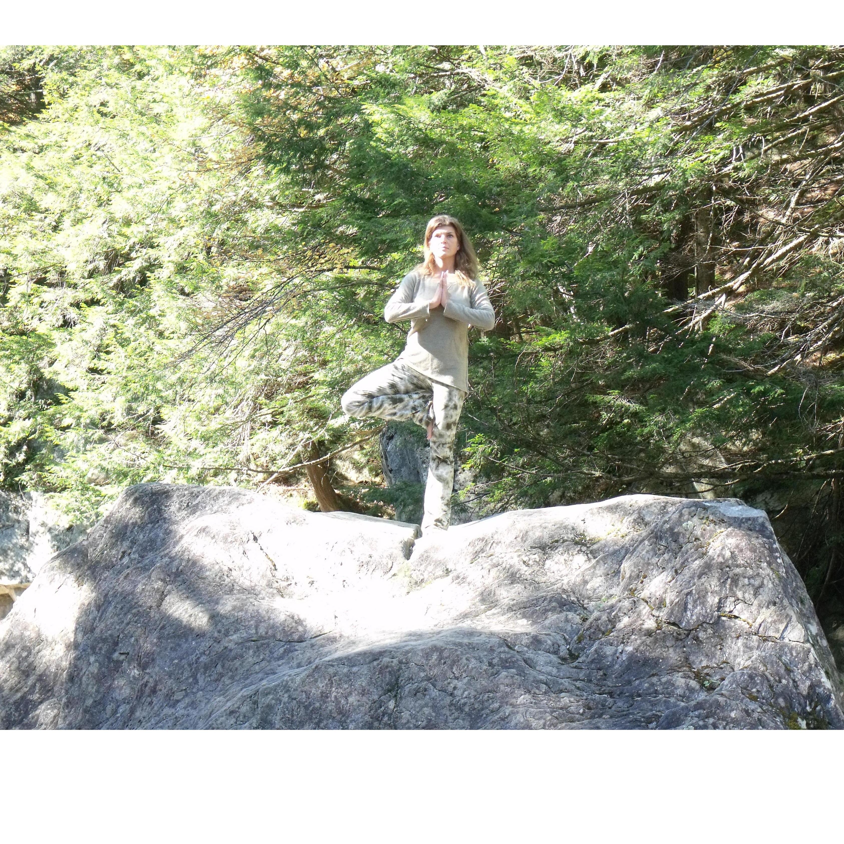 Yoga at Warren Falls