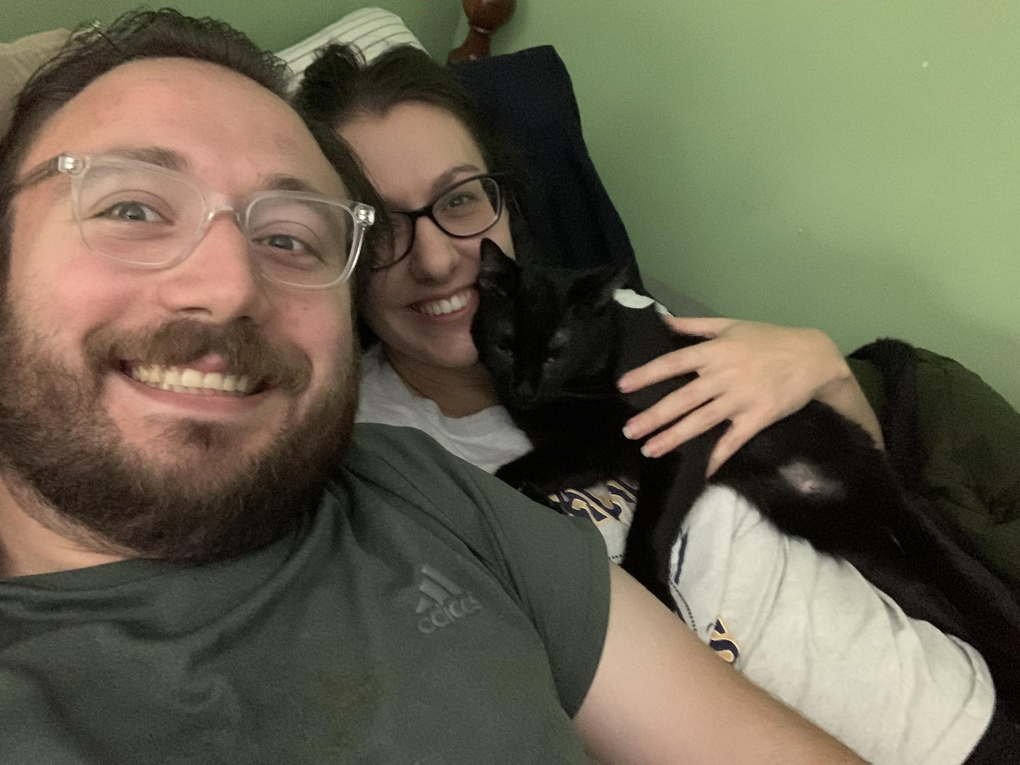 We adopted a cat fall 2021 and named him Douglass!