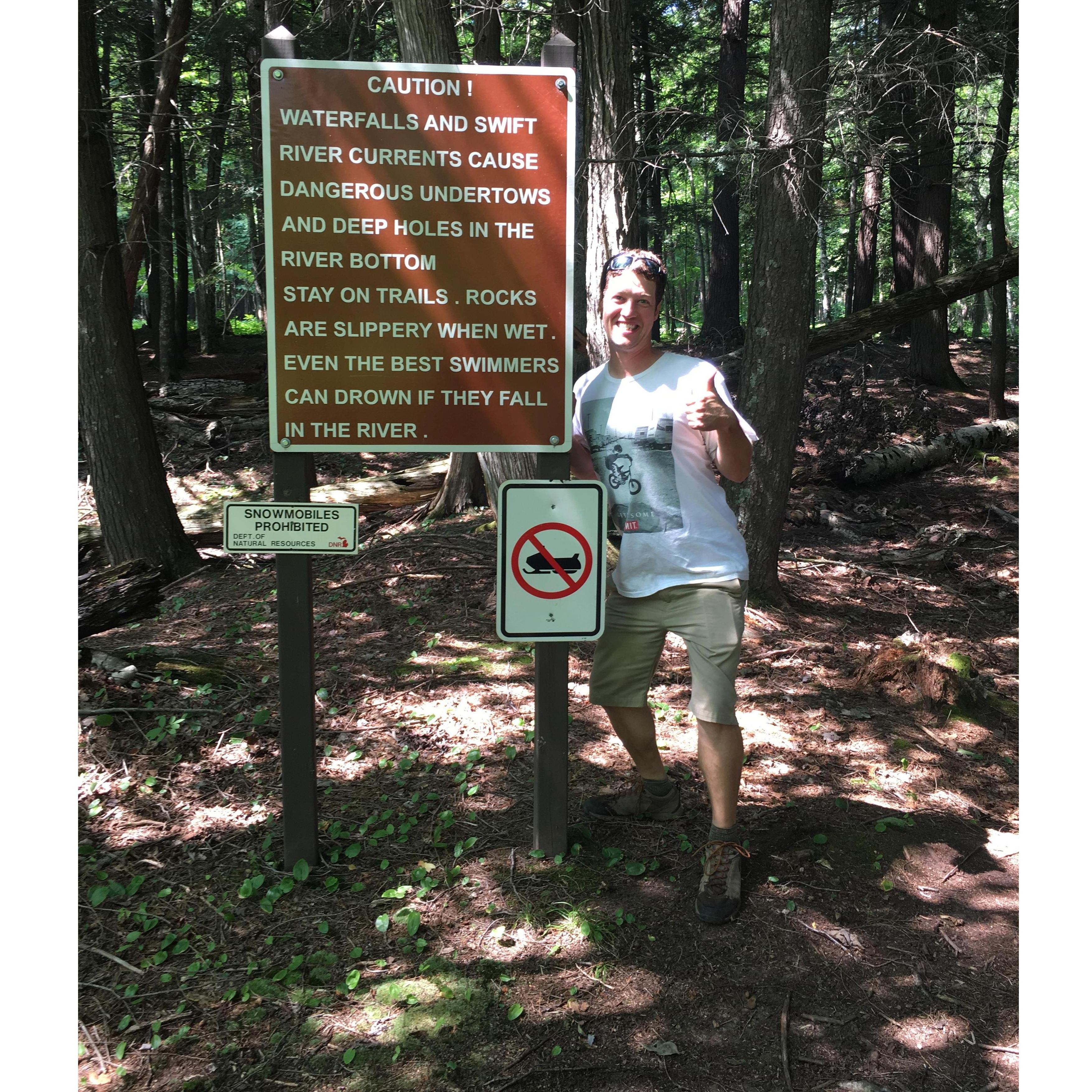 Being a lame tourist, we thought this would be a sign saying where we were... it wasn’t!