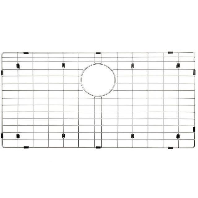 Serene Valley 29-5/16" x 16-3/8" Sink Bottom Grid, Rear Drain with Corner Radius 3/16", Sink Grids Stainless Steel NLW3017R