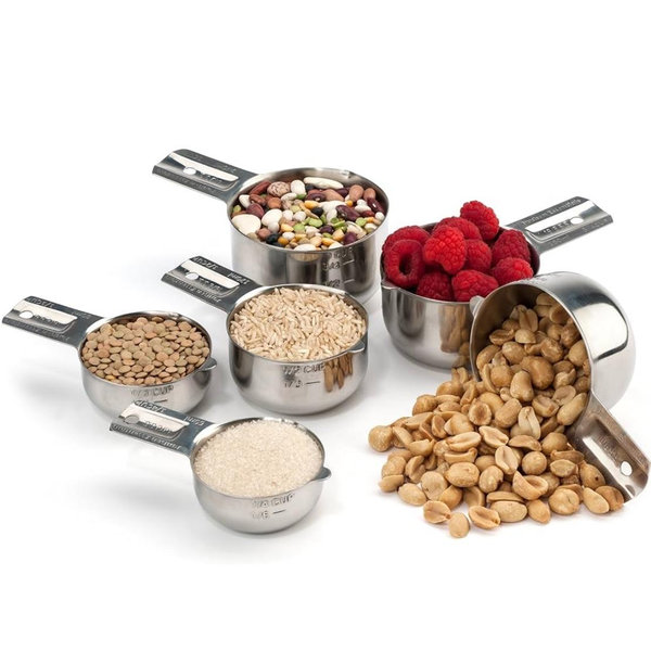 Hudson Essentials Stainless Steel Measuring Cups Set (6 Piece Set)