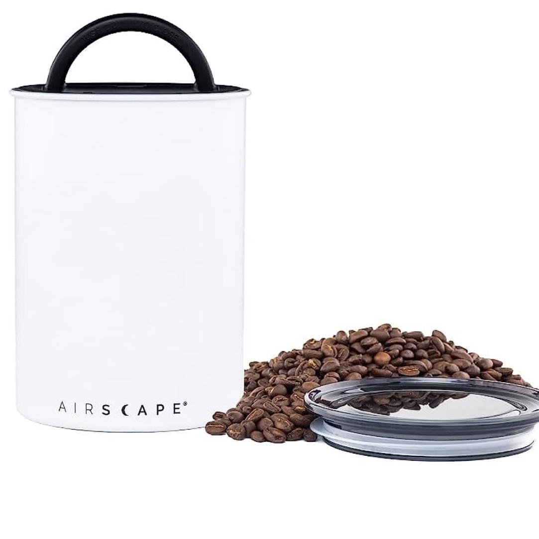 Airscape Coffee Canister (Medium, Matte White)