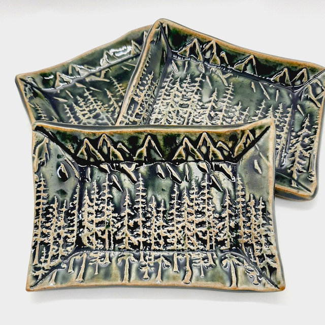 Soap Dish: Mountain trees