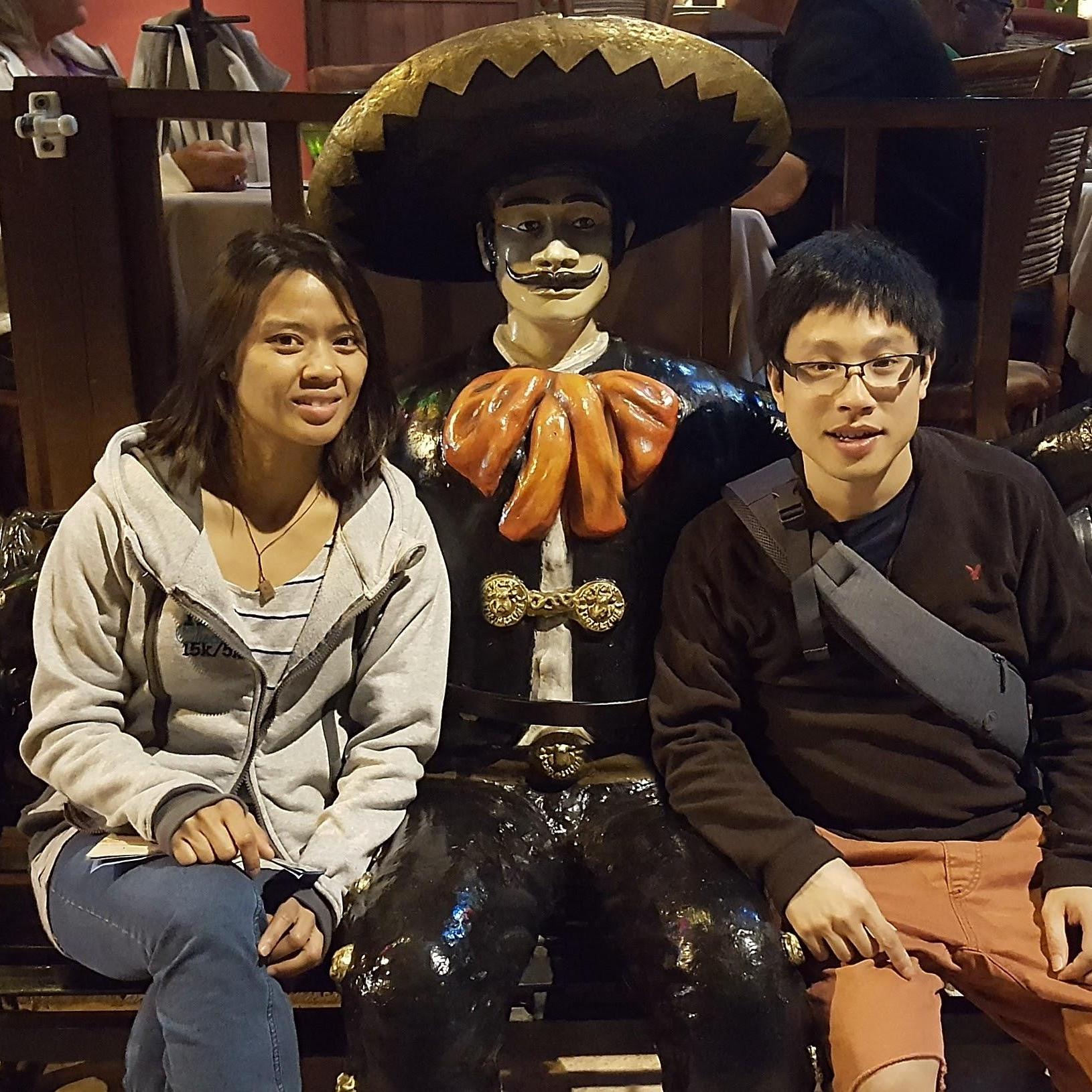 Ada and Tim actually took individual shots and Tim superimposed them together