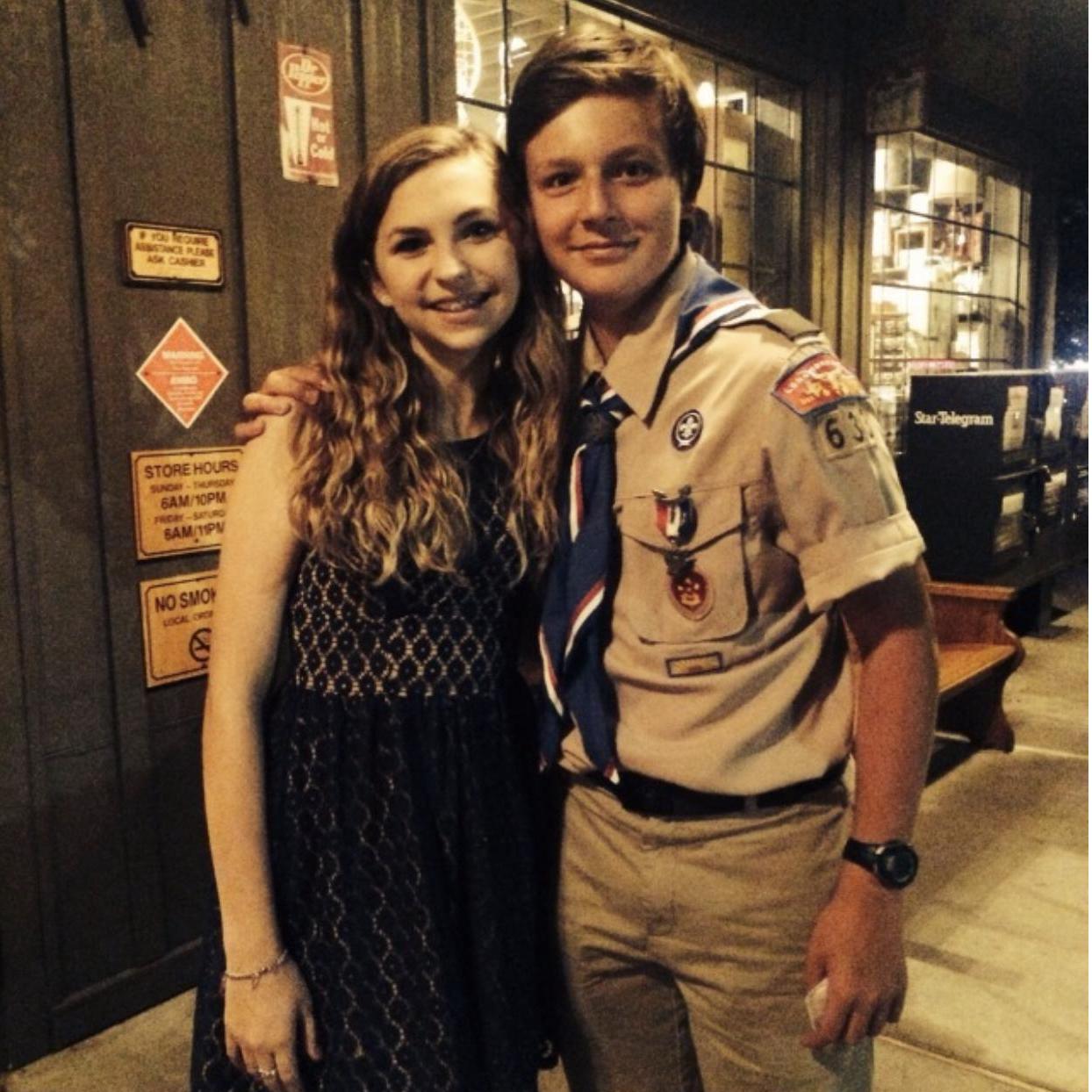 Our first picture together in 2013