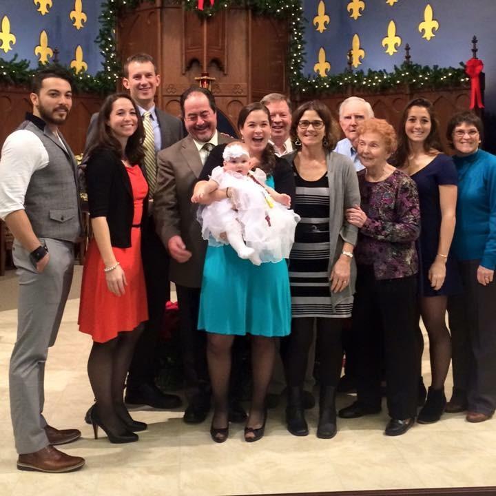 The Stier clan at Gracie's christening