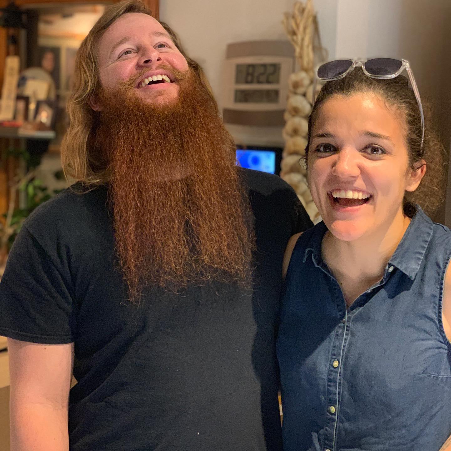 This picture was taken by Nick's dad while we were visiting the Huddle family in Edwardsville. I don't remember what we were laughing at but apparently it was hilarious😂😂.