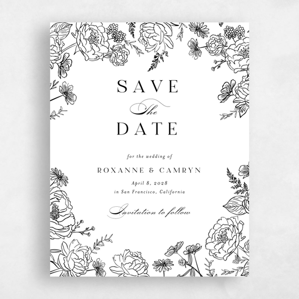 Letterpress Save the Date Cards | Zola