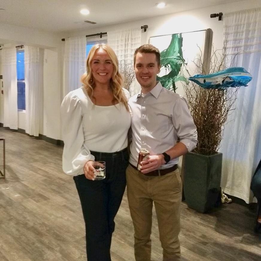 Celebrating getting through training and becoming airline pilots! February 2022.