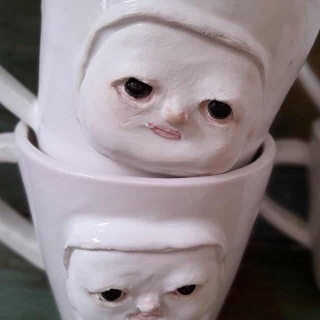 Handmade Ceramic Mug: Stoneware Pottery Espresso Cup