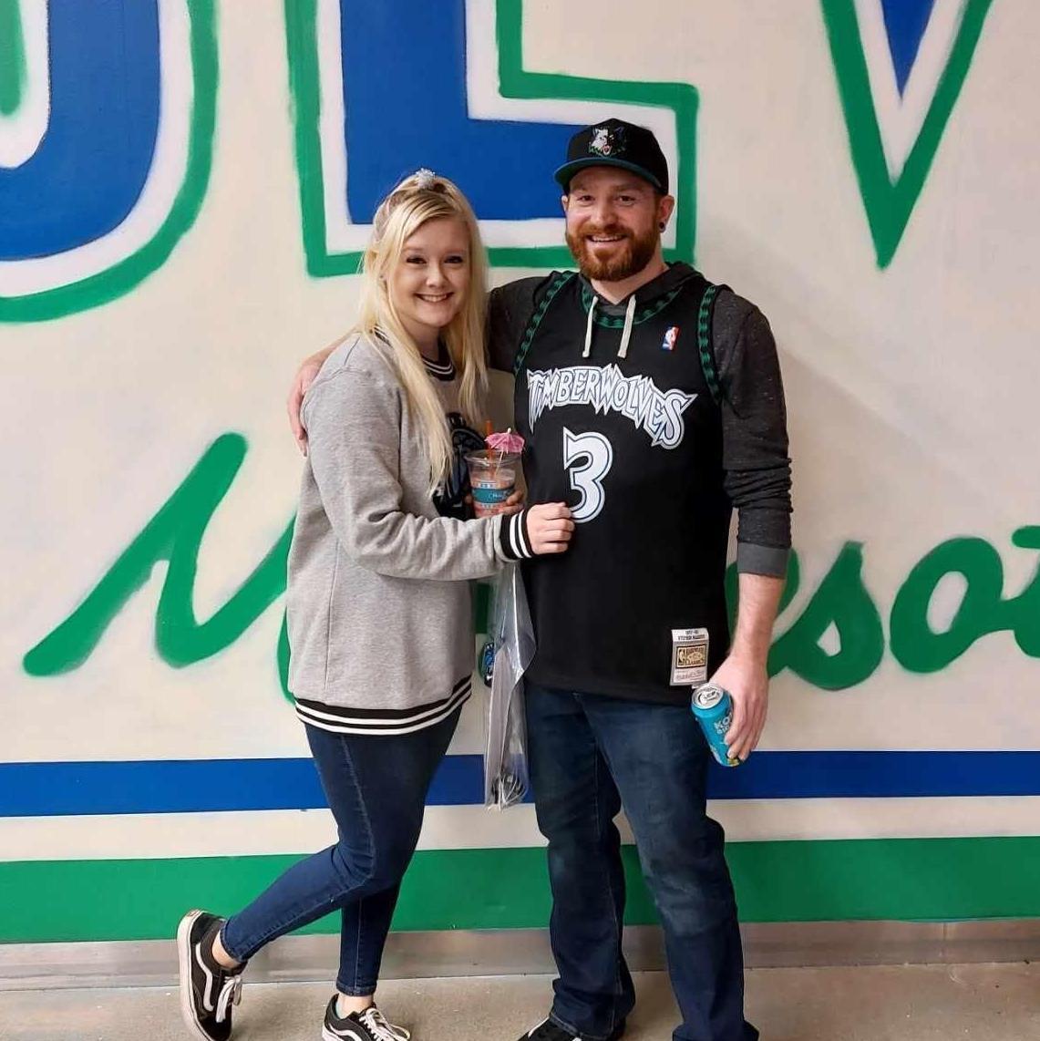 Amanda's first NBA game – Target Center, MN | December 2023