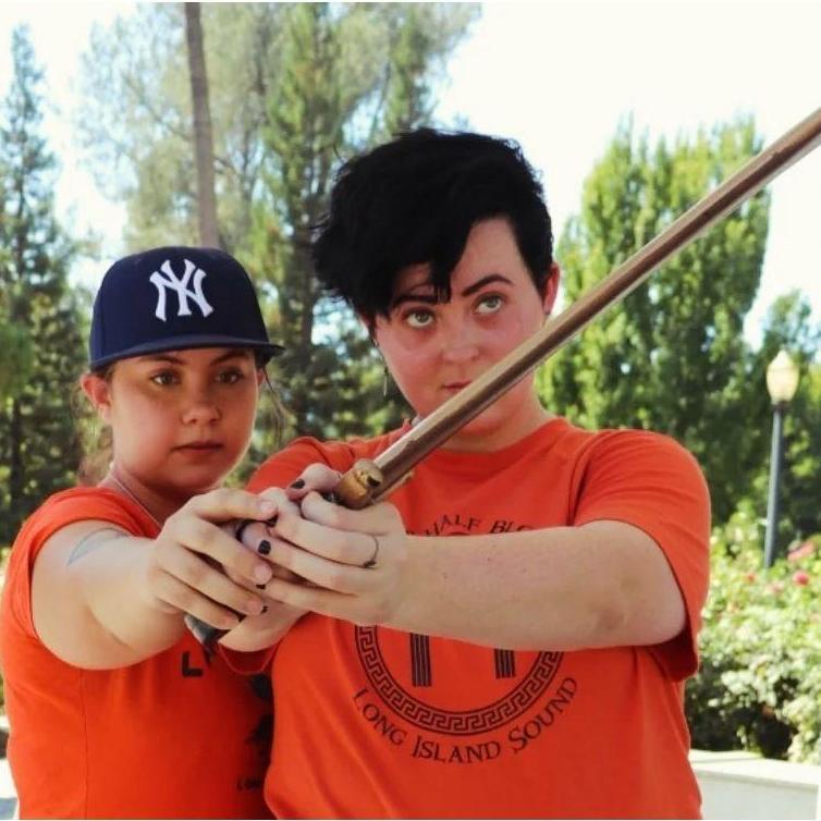 Our first cosplay together! Percy and Annabeth are so important to us