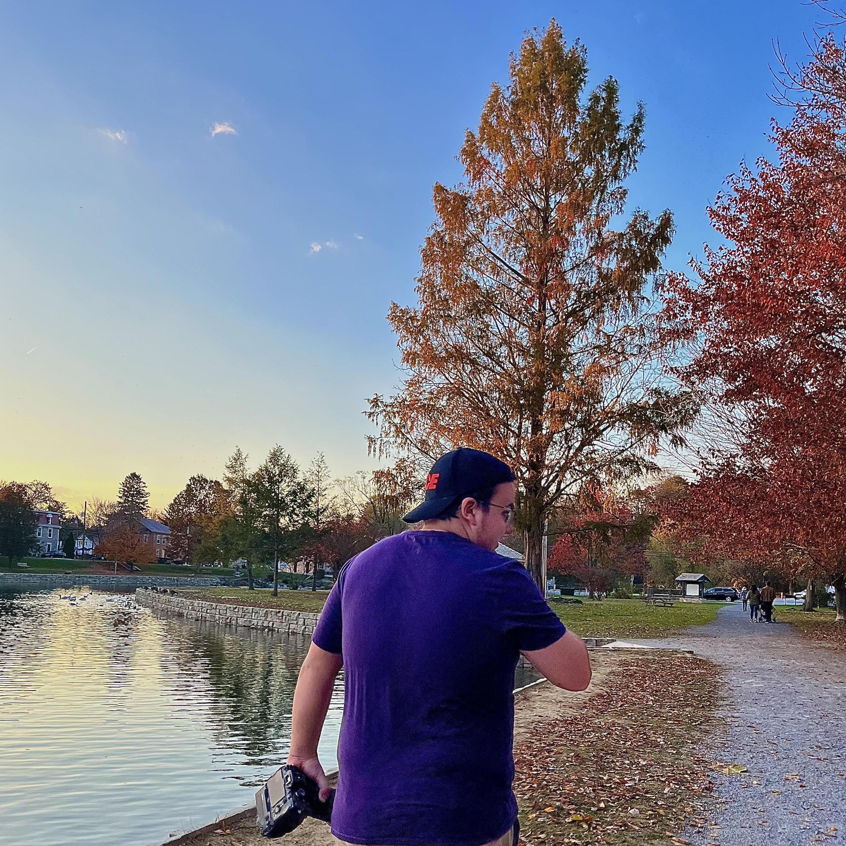 Evan at Children's Lake in Boiling Springs