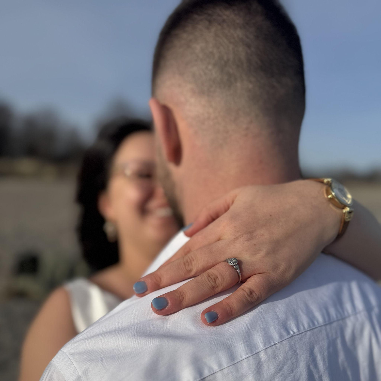 When we took our first engagement photo shoot