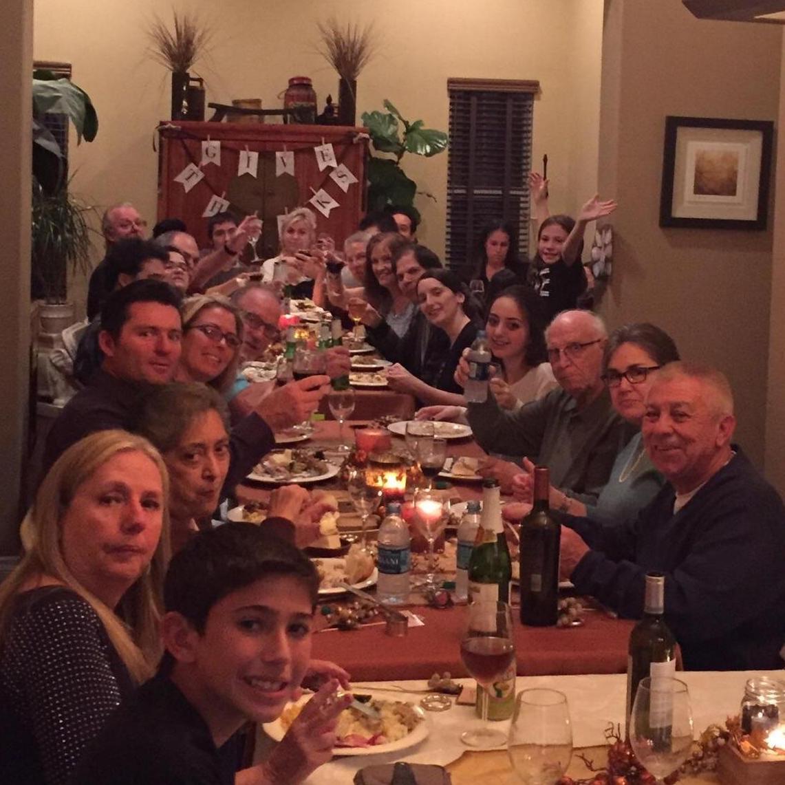 Brian's first Thanksgiving at the Cruz's - November of 2015