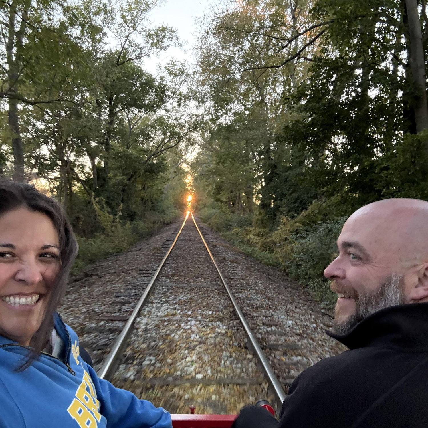 Riding the rails for Jared's birthday - so many shared birthdays and adventures ahead!