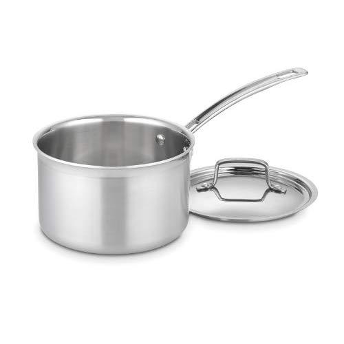 Cuisinart MCP193-18N MultiClad Pro Stainless Steel 3-Quart Saucepan with Cover