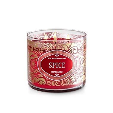Bath and Body Works 3 Wick Scented Candle in Spice 14.5 Ounce
