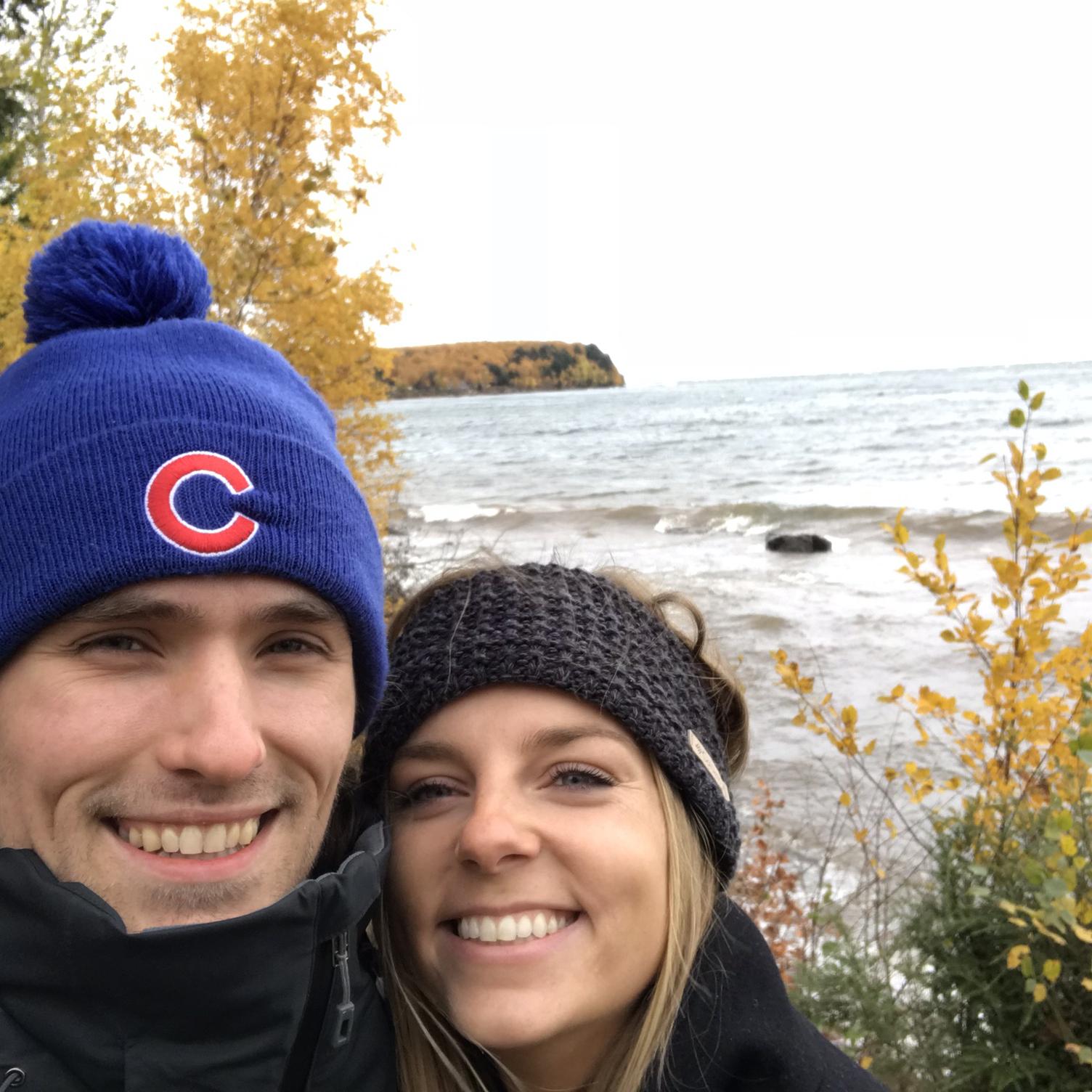 Fall hike at Pictured Rocks National Park in the UP