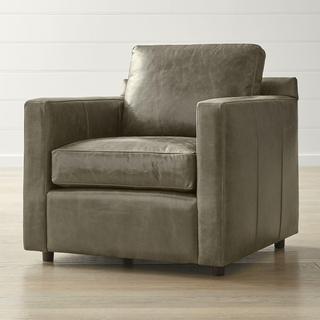 Barrett Leather Track Arm Chair