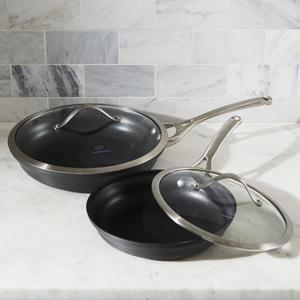 Calphalon Contemporary ™ Non-Stick 2-Piece Fry Pan Set with Lids