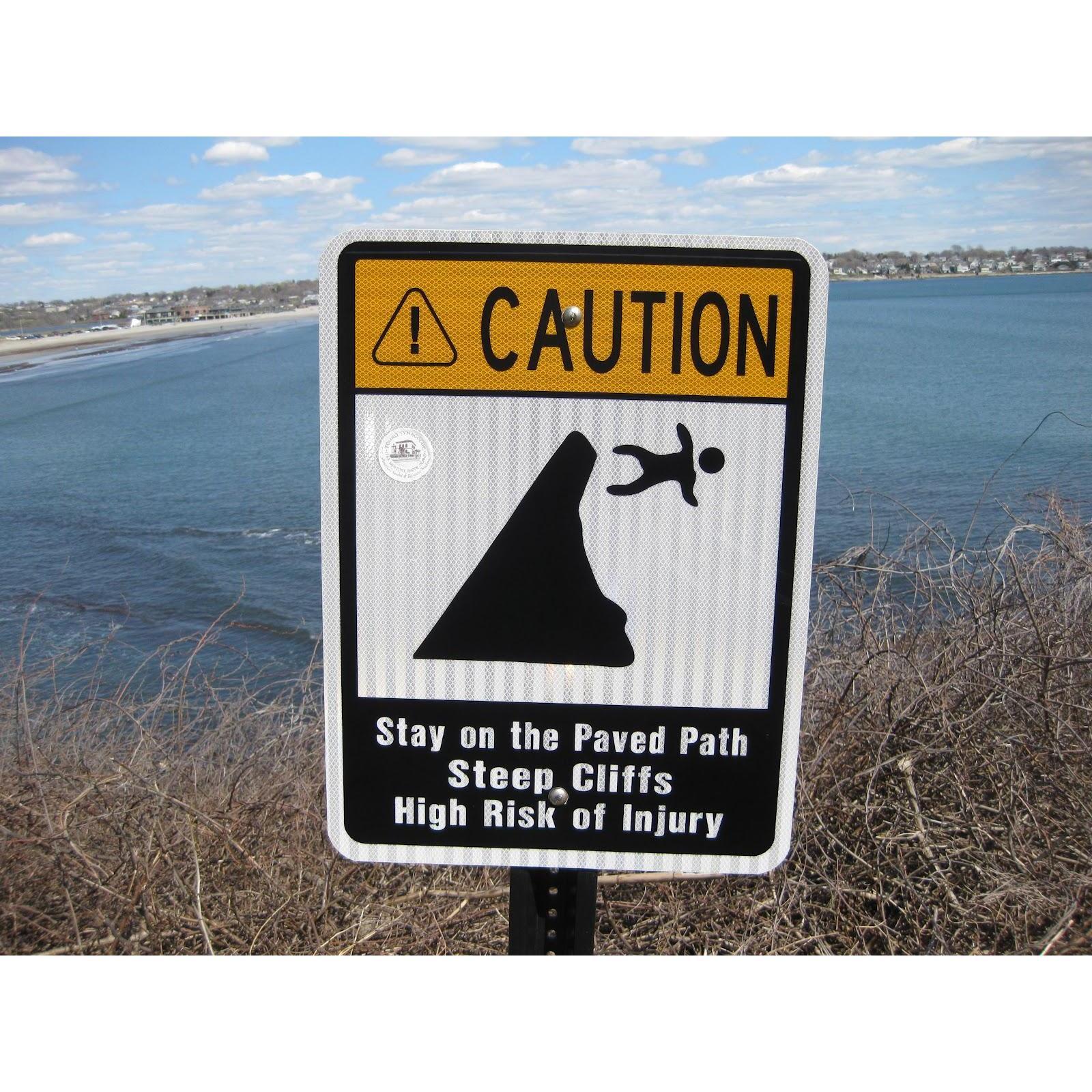 The Infamous Newport, RI Cliffwalk Sign