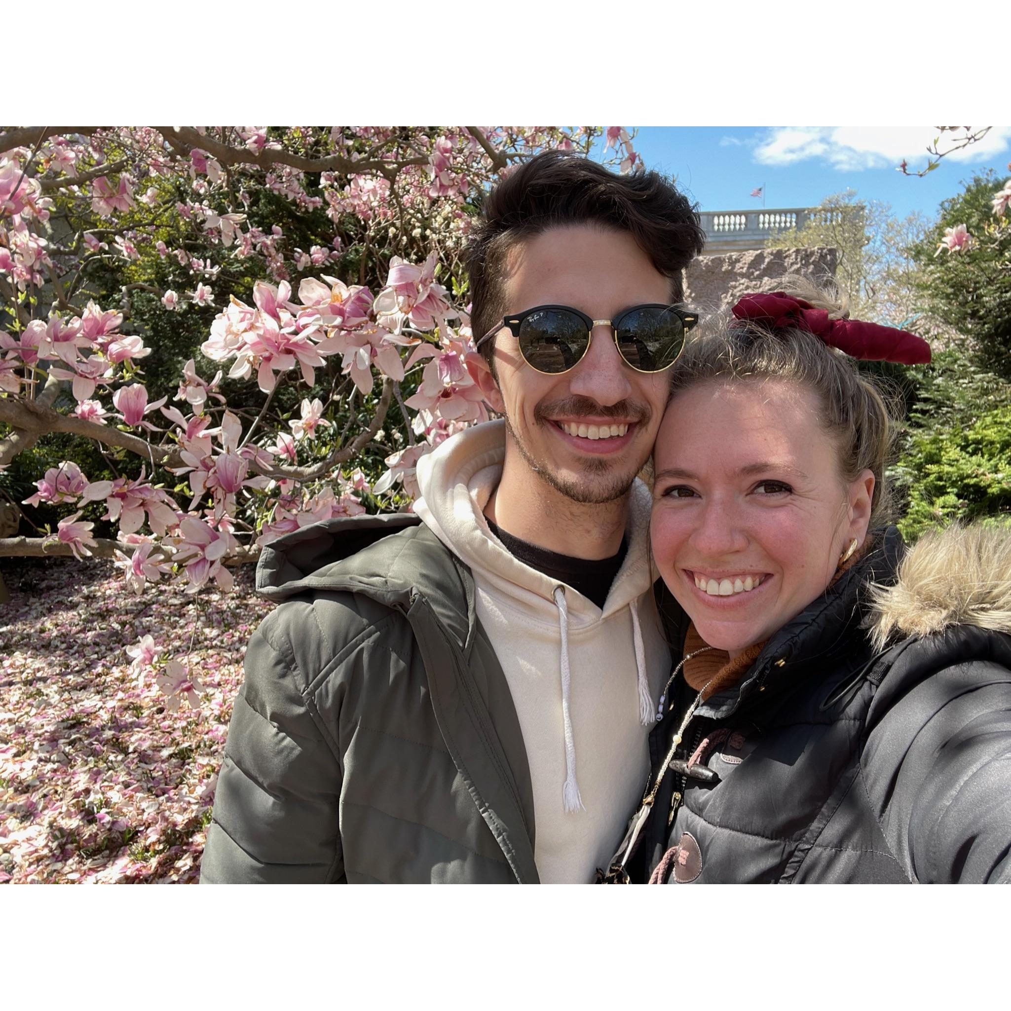 But we made it to spring 2021, blossoming in the engaged life! (DC 2021)